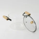 Olla De Vidrio Templado Con Tapa Y Asas Bambu 4.5 Lts Otten Transparente - Imagen 6