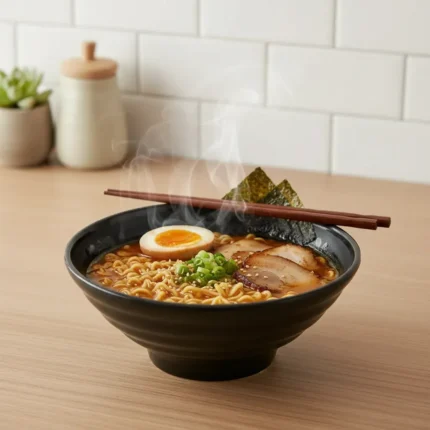 CUENCO CONICO ENSALADERA 20 CM BOWL MELAMINA REFORMADA NEGRA