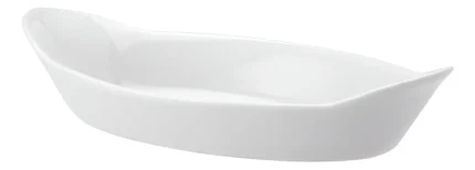 PLATO OVALADO DE PORCELANA CON ASA 20 CM SCHMIDT