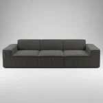 SILLON SOFA TRES PLAZAS MODERNO GRIS CLARO DUNIA - Imagen 6