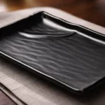 PLATO RECTANGULAR 2 DIVISIONES 20 CM MELAMINA REFORZADA NEGRA - Imagen 5