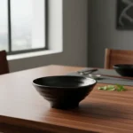 CUENCO CONICO ENSALADERA 20 CM BOWL MELAMINA REFORZADA NEGRA