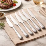 CUCHILLO CARNE AMBAR ACERO INOXIDABLE OTTEN - Imagen 3