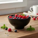 COMPOTERA BOWL 11 CM MELAMINA REFORZADA NEGRA