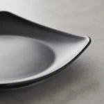 PLATO POSTRE CUADRADO 19 CM MELAMINA REFORZADA NEGRA - Imagen 3