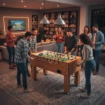 MESA METEGOL DE MADERA JUEGO FUTBOL OTTEN MARRON CLARO - Imagen 6