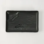 PLATO RECTANGULAR 2 DIVISIONES 20 CM MELAMINA REFORZADA NEGRA - Imagen 4