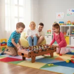 METEGOL DE MESA MINI JUEGO PARA NIÑOS OTTEN MARRON CLARO - Imagen 6