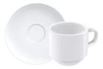 TAZA CAFE CON PLATO PORCELANA PAOLA 100 ML TRAMONTINA