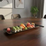BANDEJA RECTANGULAR 30 CM DE MELAMINA REFORZADA NEGRA - Imagen 2