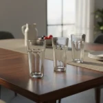 VASO VIDRIO FACETADO OSLO ALTO 350 ML RIGOLLEAU - Imagen 4