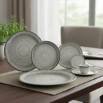Juego De Vajilla X 42pzs Porcelana Schmidt Esfera Color Gris Esfera - Imagen 5