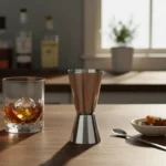 Set x 2 Medidor Whisky Jigger Doble Acero Inoxidable Premium