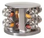 Especiero Giratorio Premium Acero Inoxidable Carrusel 8 pzs