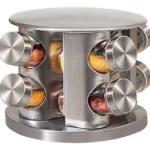 Especiero Giratorio Premium Acero Inoxidable Carrusel 8 pzs