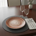 PLATO PLAYO PORCELANA 27 CM SCHMIDT ESFERA COLOR MARRON - Imagen 2