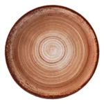 Plato Postre Porcelana Schmidt Esfera Color 21 Cm Color Marron