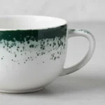 Taza De Café Con Plato Porcelana Schmidt Esfera Color Color Verde - Imagen 3