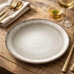 PLATO PLAYO PORCELANA 27 CM SCHMIDT ESFERA COLOR GRIS - Imagen 3