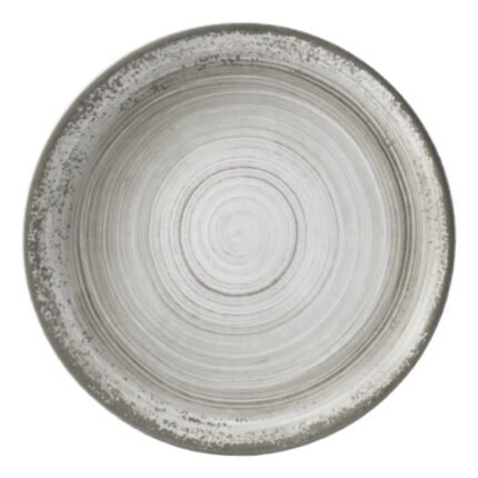 PLATO PLAYO PORCELANA 27 CM SCHMIDT ESFERA COLOR GRIS
