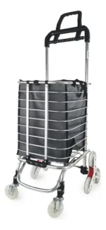 CARRO DE COMPRAS METALICO RUEDAS HERGONOMICAS -OTTEN - - Imagen 4