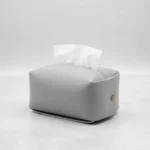 CAJA DE PAÑUELOS ECOCUERO NEGRO -OTTEN - - Imagen 6