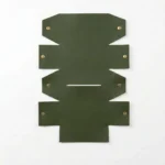 OTTEN CAJA DE PAÑUELOS ECOCUERO VERDE - Imagen 2