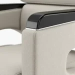 Silla De Barbero Premium Ergonomica Blanca Otten - Imagen 5