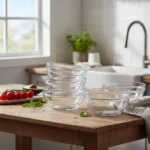 Caja x 8 Bowl Ensaladera 17cm Apilable Vidrio Rigolleau 1100ml - Imagen 5