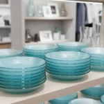 Caja Cerrada x 36 Plato Hondo Vidrio Rigolleau Aquamarine 21 Cm - Imagen 3