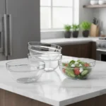 Caja x 8 Bowl Ensaladera 17cm Apilable Vidrio Rigolleau 1100ml - Imagen 2