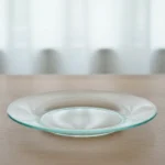 Caja x 36 Plato Postre Vidrio Rigolleau Acquamarine 19 Cm