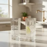 Set X 6 Vaso Labrado Vintage Vidrio 400 Ml - Imagen 6