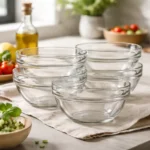 Caja x 8 Bowl Ensaladera 19cm Apilable Vidrio Rigolleau 1700ml