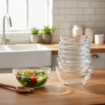Caja x 8 Bowl Ensaladera 19cm Apilable Vidrio Rigolleau 1700ml - Imagen 4