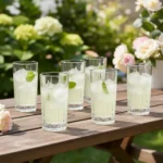 Set X 6 Vaso Vintage Vidrio Labrado 400ml - Imagen 4