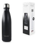 BOTELLA DE AGUA - AC. INOX 500 ML - DOBLE PARED DE ACERO - NEGRO - Imagen 3