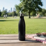 BOTELLA DE AGUA - AC. INOX 500 ML - DOBLE PARED DE ACERO - NEGRO - Imagen 6