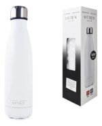 BOTELLA DE AGUA - AC. INOX 500 ML - DOBLE PARED DE ACERO - BLANCO - Imagen 5