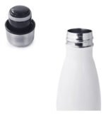 BOTELLA DE AGUA - AC. INOX 500 ML - DOBLE PARED DE ACERO - BLANCO - Imagen 6