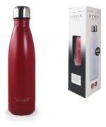 BOTELLA DE AGUA - AC. INOX 500 ML - DOBLE PARED DE ACERO - ROJO - Imagen 5