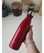 BOTELLA DE AGUA - AC. INOX 500 ML - DOBLE PARED DE ACERO - ROJO - Imagen 4