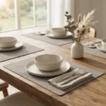Set X 6 Mantel Individual Reversibles Otten 30 X 45 Cm