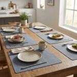 Set X 6 Mantel Individual Reversibles Otten 30 X 45 Cm