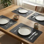 Set X 6 Mantel Individual Reversibles Otten 30 X 45 Cm