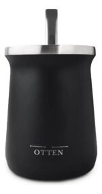 MATE DE AC INOX -  236 ML / PARED DE DOBLE ACERO. MANTIENE EL CALOR POR 6 HS Y EL FRÍO POR 4 HS NEGRO - Imagen 2