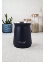 MATE DE AC INOX -  236 ML / PARED DE DOBLE ACERO. MANTIENE EL CALOR POR 6 HS Y EL FRÍO POR 4 HS NEGRO